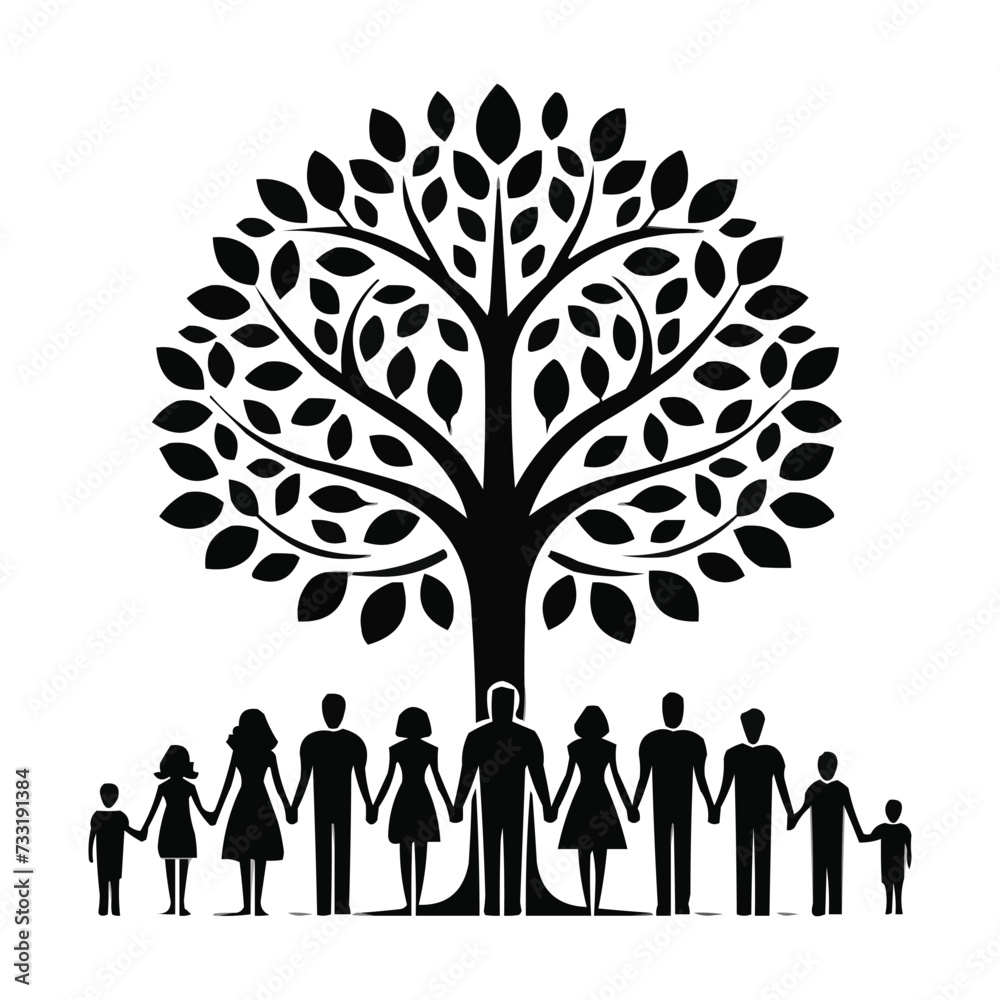 silhouettes Vector collection white background silhouettes Vector collection white background