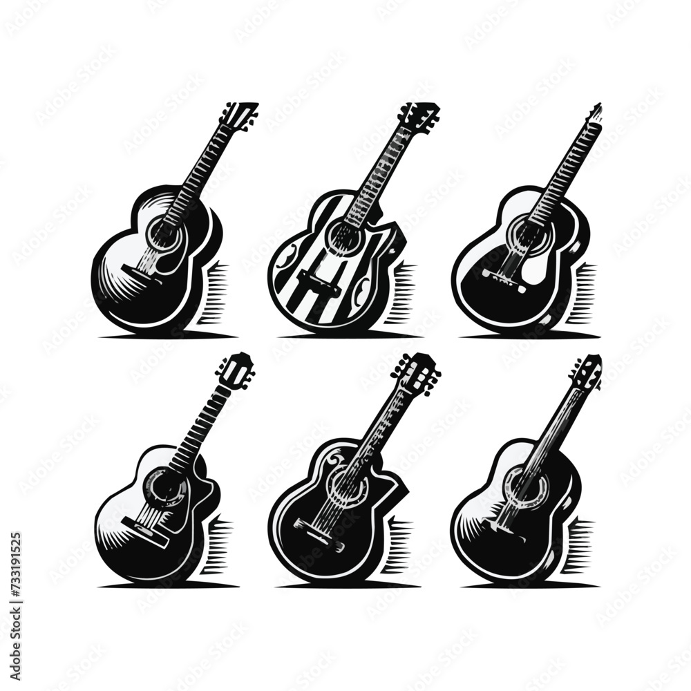Fototapeta premium silhouettes Vector collection white background