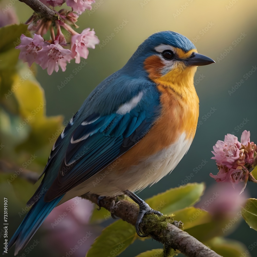 Obraz premium Free Photo A Colorful Birds Ai Generated