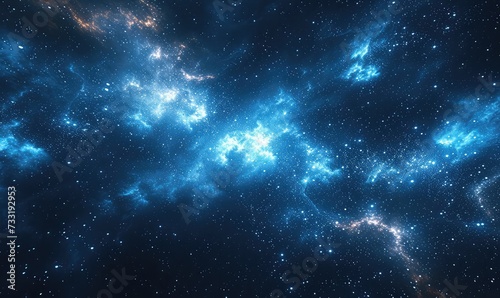 ultramarine galaxy of stars  outer space textures with sparkly stars in dark night skies backdrop as a digital background with ultra realistic cinematic lighting