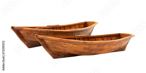 Wooden Boats Isolated
