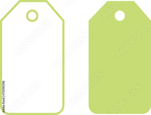 Set of Sale or gift blank badges and labels. Template banner shopping badges. Special offer, sale, discount, shop, colorful flat and line vector collection isolated on transparent background.