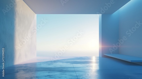 A subtle gradient enhances the depth and dimension of the minimalist background