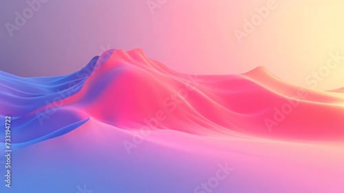 A subtle gradient enhances the depth and dimension of the minimalist background