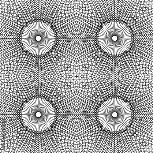 Vektor Design Element Hintergrund - Pfeile Muster Texturen und Linien- Symmetrie im Kreis