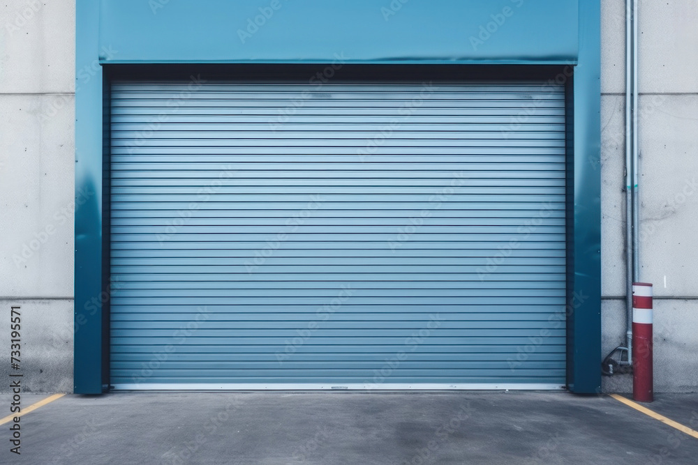 © Wararat - Roller door or roller shutter, concrete floor in industrial building i.e. modern factory, plant, warehouse, shop, garage or store. © Wararat - Roller door or roller shutter, concrete floor in industrial building i.e. modern factory, plant, warehouse, shop, garage or store.