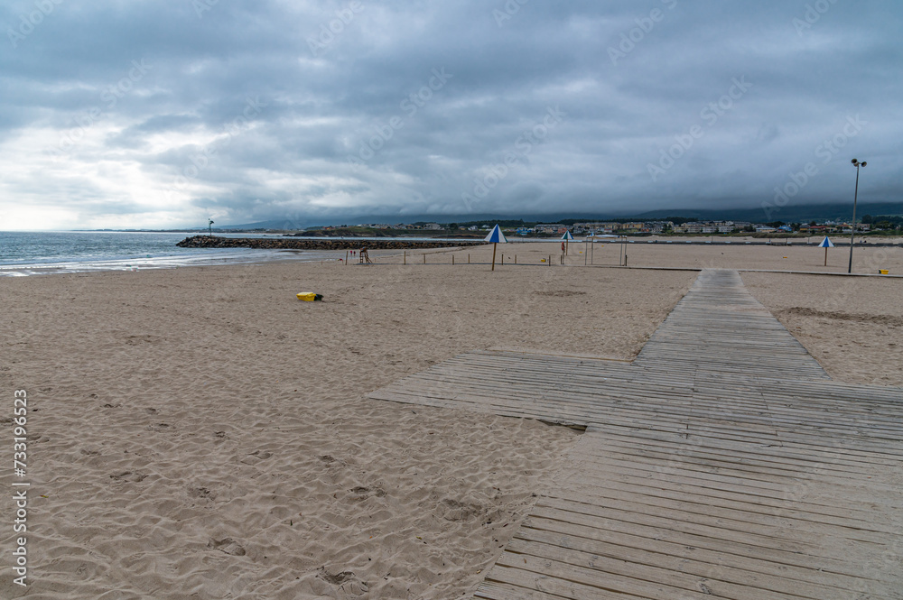 A Rapadoira beach in Foz, Galicia, Spain