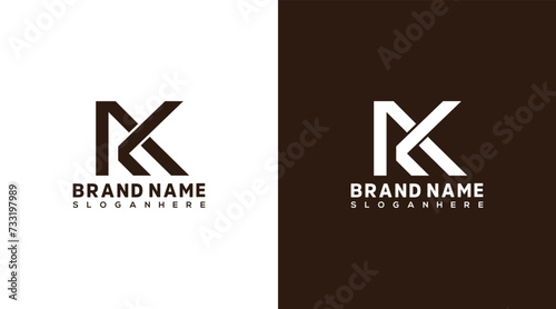 AK Letter Monogram Logo Design KA icon Lettermark Logo Brand identity Design photo