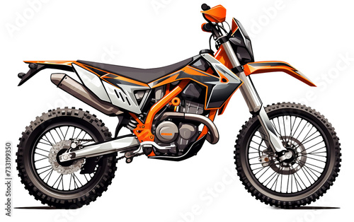 Off Road Trail Rider Isolated on Transparent Background PNG.