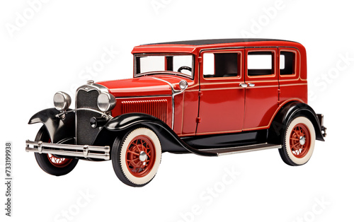 Classic Collectible Car Isolated on Transparent Background PNG.