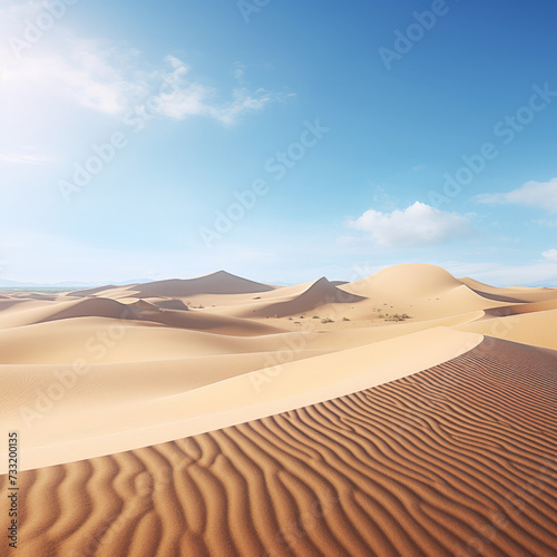 Desert scene with detailed sand dunes
