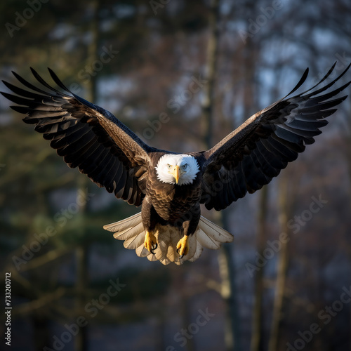 Majestic Eagle in Flight