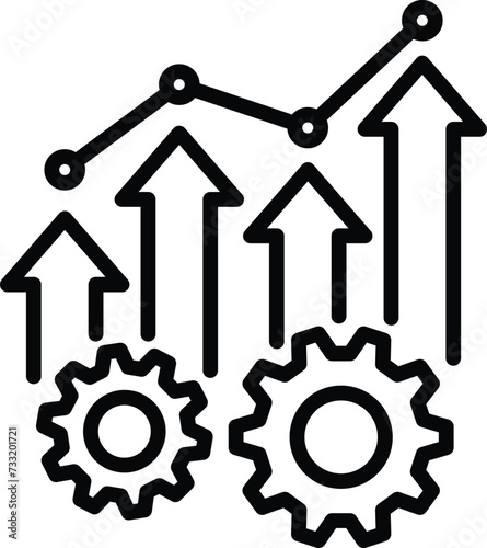 improve icon six sigma vector DMAIC sign