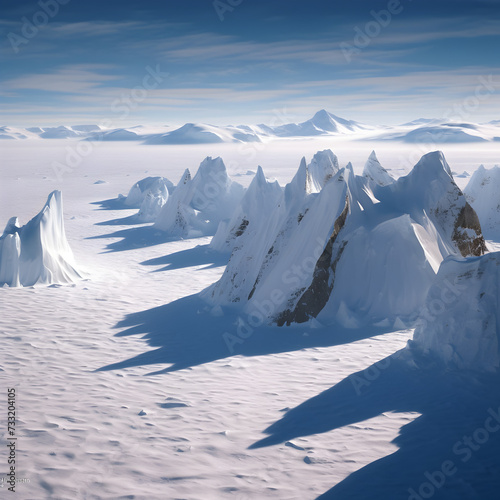 snow covered mountains,Ai generative 