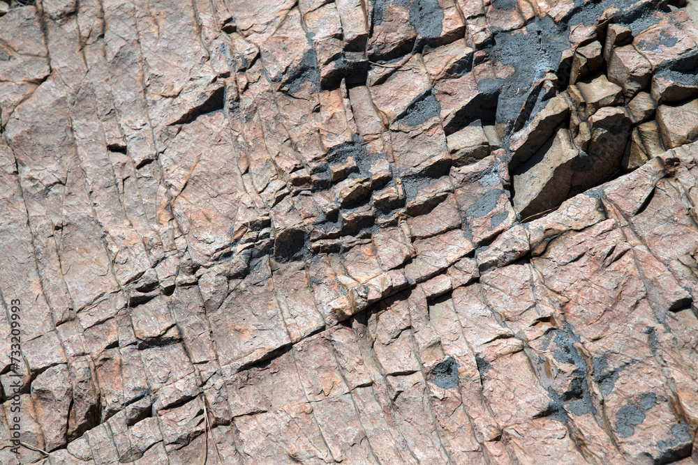 Fototapeta premium View of the surface in the rock