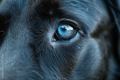 Beautiful a close-up view of a dog face © MNFTs