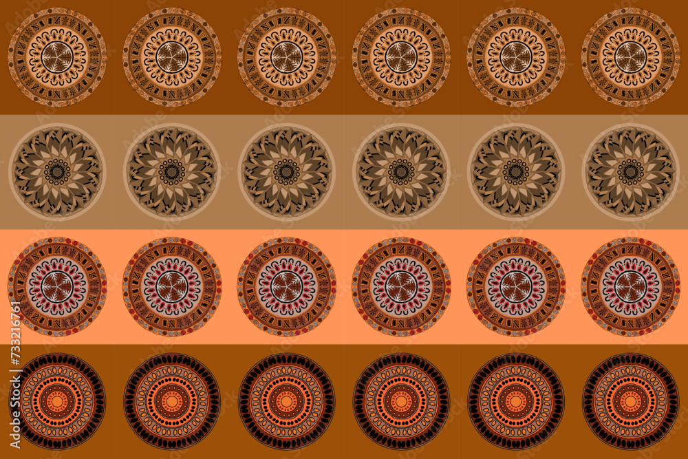 Tribal fabric patterns, beautiful ethnic patterns for textiles, carpets, wallpaper, clothing, sarongs, scarves, batik, embroidery, for the printing and advertising industries. vector geometric shapes Tribal fabric patterns, beautiful ethnic patterns for textiles, carpets, wallpaper, clothing, sarongs, scarves, batik, embroidery, for the printing and advertising industries. vector geometric shapes