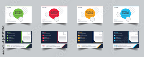 Modern Creative Corporate Post Card Template, Vector Template for Opening Invitation Editable, Professional Business Postcard Design, Event Card Design, Invitation Design, Direct Mail EDDM Template