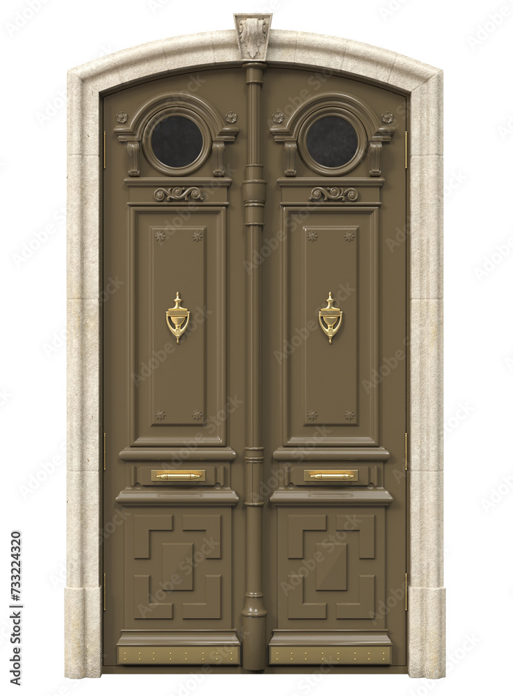 Fototapeta premium Entrance classic doors for the house