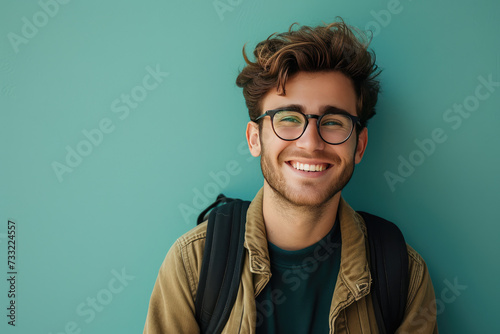 Happy Student Enjoying Life with a Bright Smile 