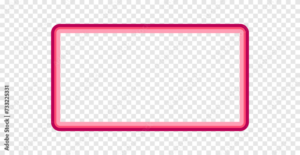 Modern Abstract Pink Frame Isolated On Transparent Background. Vector Illustration. Banner. Wallpaper