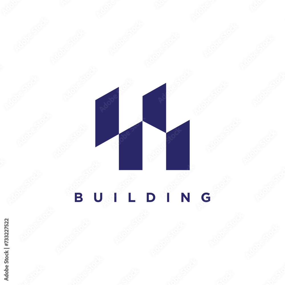 Building logo design element vector idea with creative simple idea Building logo design element vector idea with creative simple idea