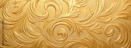 Hard gold Color Swirl Pattern Paper