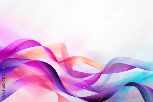 Abstract background queer awareness day with rainbow ribbons