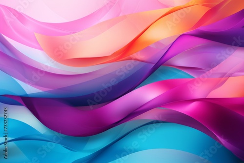 Abstract background queer awareness day with rainbow ribbons