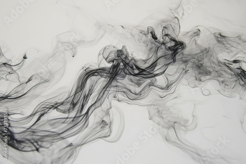 Ink Swirls Abstraction