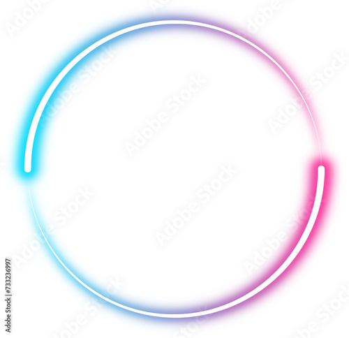 Glowing Circle Gradient Neon