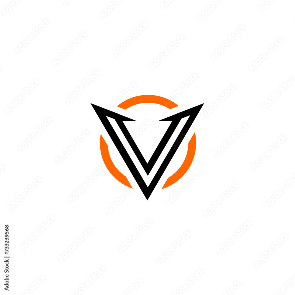 Fototapeta premium V on a circle