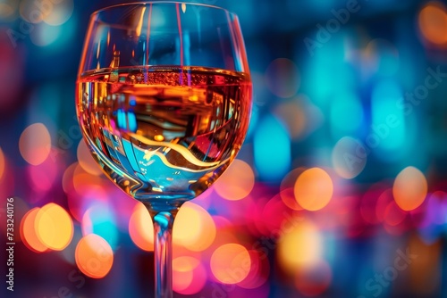 Ethereal Reflections in a Wine Glass