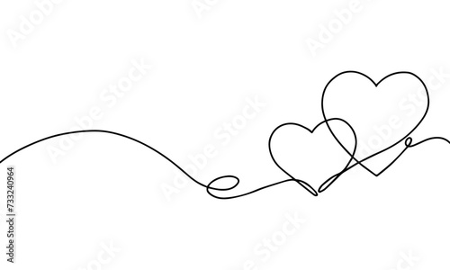 illustration of heart couple