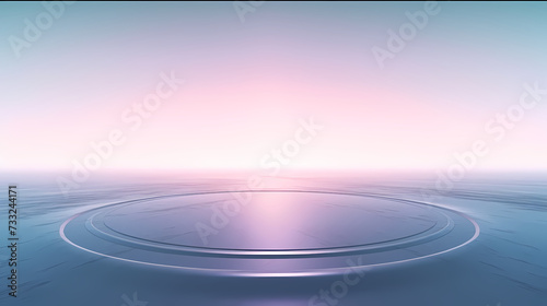 Empty concrete floor, universal minimalist background for presentations