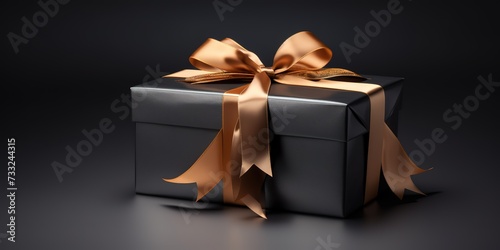 gift with ribbon with empty space for text, simple and beautiful gift for someone, congratulations © candra