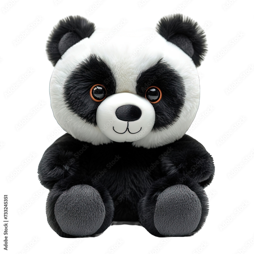 Panda Plush Toy Doll Isolated Panda Plush Toy Doll Isolated