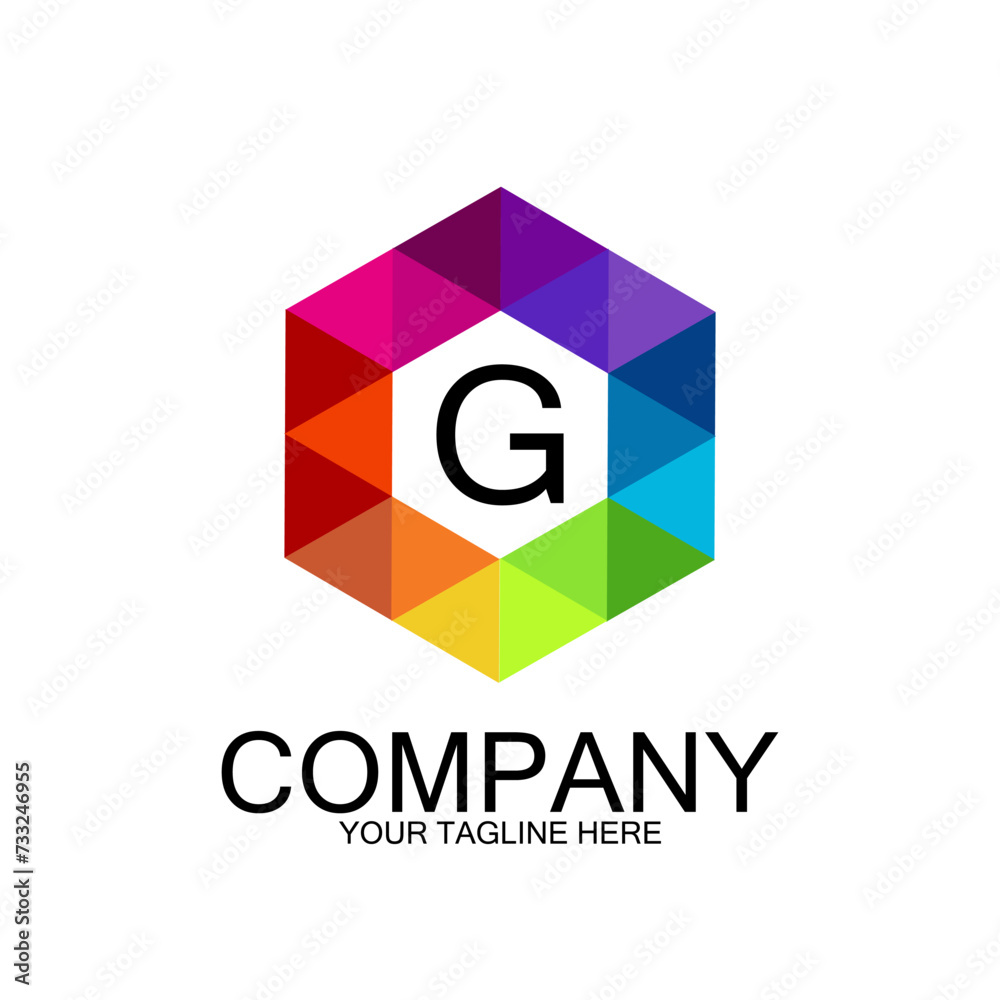 Obraz premium G letter logo creative design with vector graphic, G simple and modern logo.
