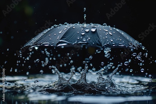 Wallpaper Mural Raindrops on a Spinning Umbrella Torontodigital.ca
