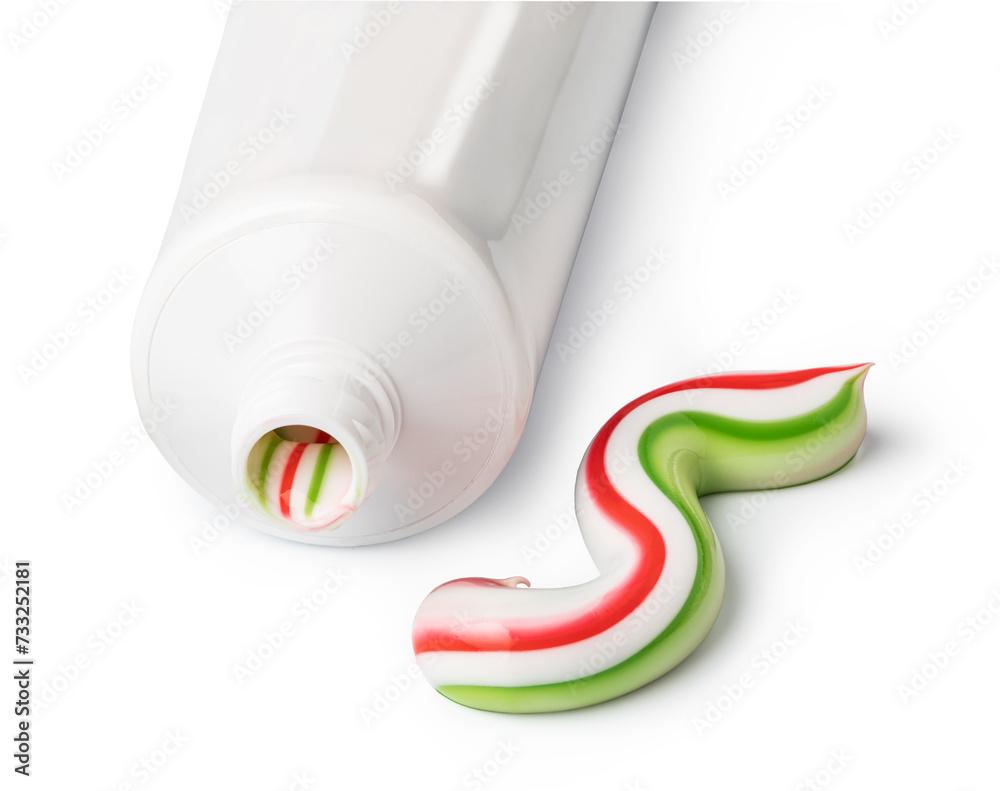 Toothpaste squeezed out from a toothpaste tube Stock Photo | Adobe Stock