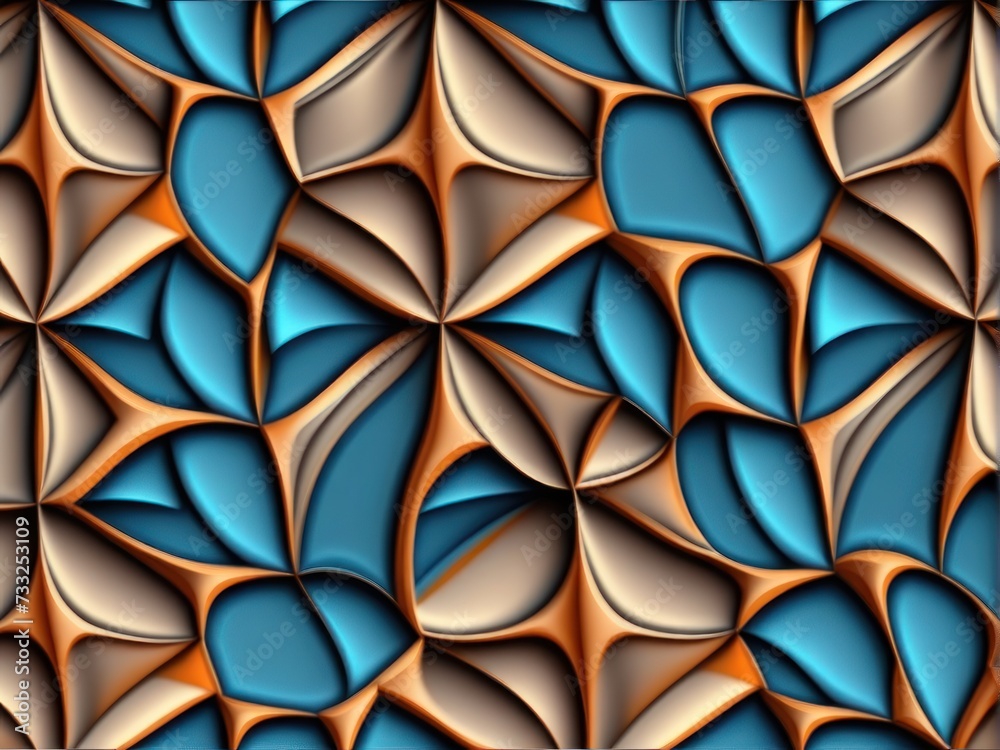Fractile, seamless pattern. Fractile, seamless pattern.