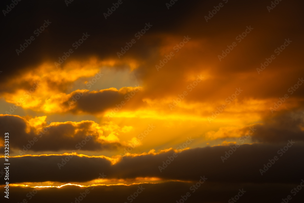 Fototapeta premium Beautiful sunrise over Miami South Beach on a winter morning