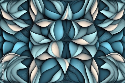 Fractile, seamless pattern.