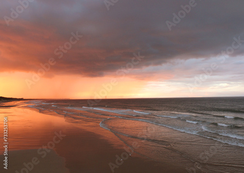 Salburn By The Sea Beach Photography Sunset Sea Waves Image 