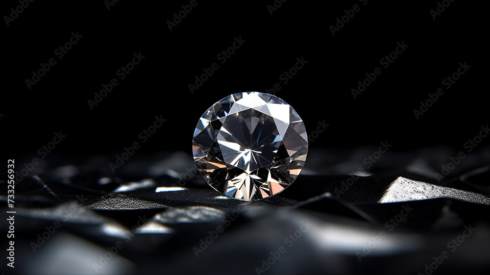 Radiant Ruby Gemstone: Captivating Elegance Against Velvety Black