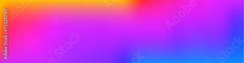 Abstract Psychodelic Background. Vibrant Pink, Yeelow and Deep Blue Irregular Blurry Gradient. Simple Abstract Surreal Design. No text. RGB. Mesh Effect. Delicate Aura of Blended Bright Colors. 