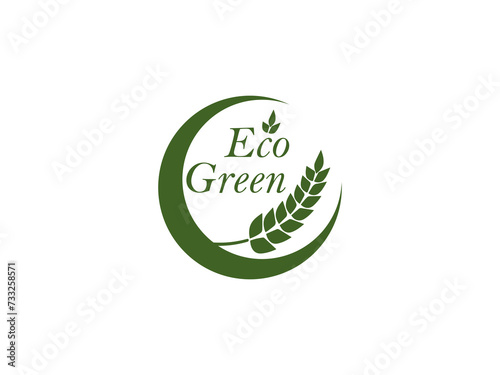 Leaf Icon. Vector Stock Illustration. Leaf logo. Bio nature green eco vector symbols business logo template. Illustration of bio eco green, nature logo environment. Natural product label logo design.