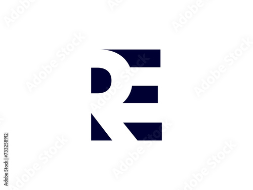 Logo with negative space style. Creative negative space logo with background and unique vectors. Letter logo vector with solid color.  Initial logo, negative space vector , clean and clever designs.