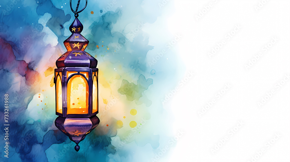 Ramadan background with mosque or lantern illustration Ramadan background with mosque or lantern illustration