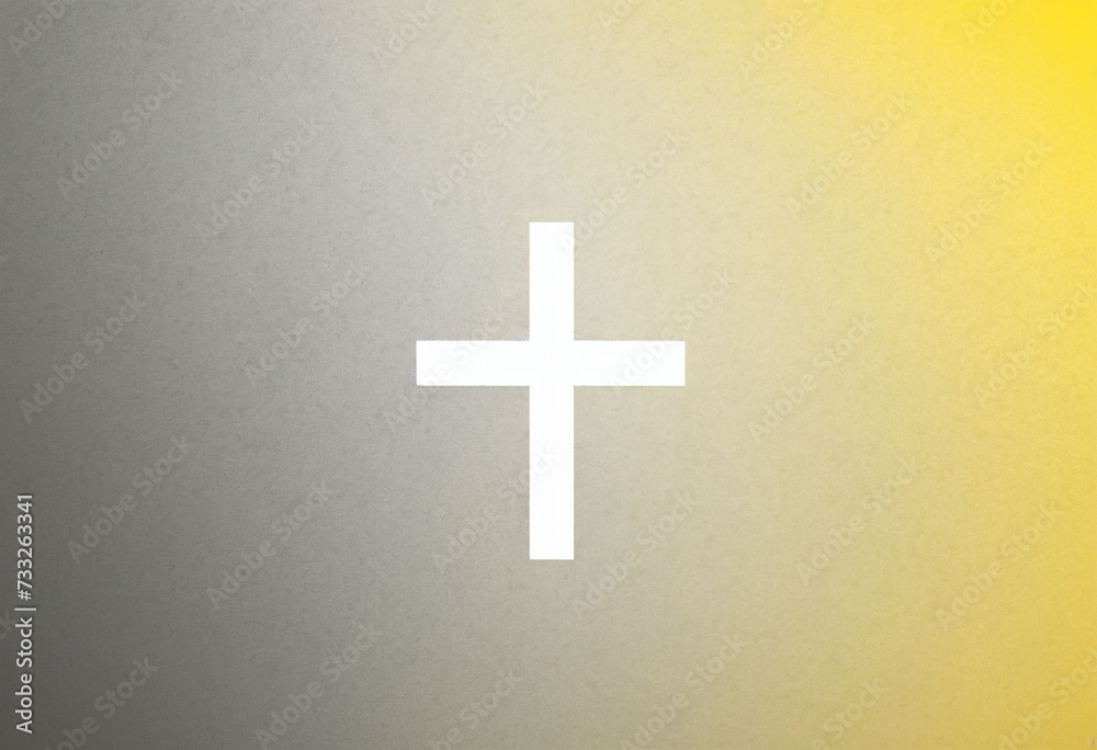 Fototapeta premium Yellow Black White Cross Wallpaper
